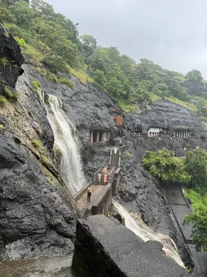 Outside of ajanta caves