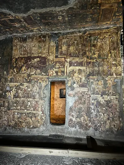 Paintings on ajanta wall